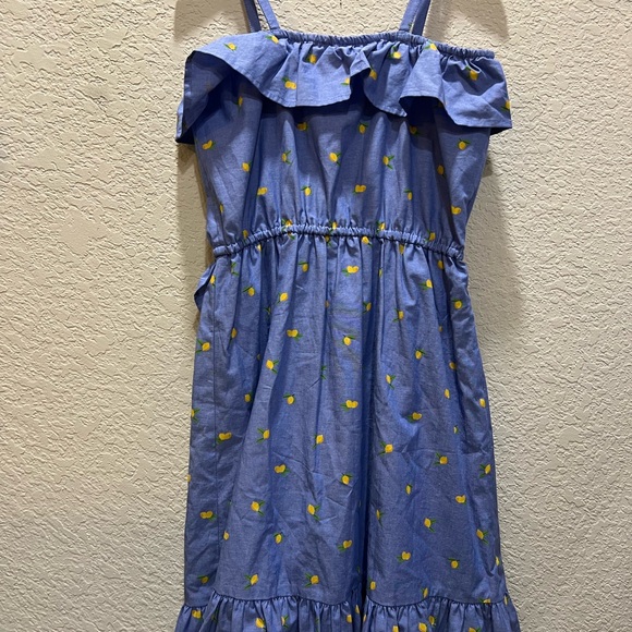 Janie and Jack summer dress lemon print size 12 - Picture 3 of 3